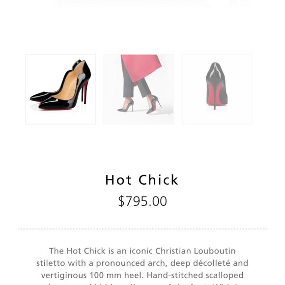 Christian Louboutin Glossy Black Heels with Red Soles - Picture 8 of 8